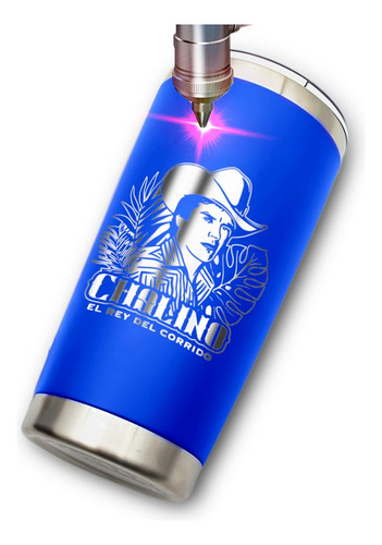 Termo Yite Azul 500 Ml Chalino Sánchez El Rey Del Corrido