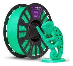 Carretel de filamento PLA Velvet Voolt3D verde de 1 kg