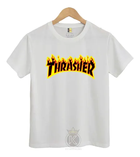 Polera thrasher blanca outlet