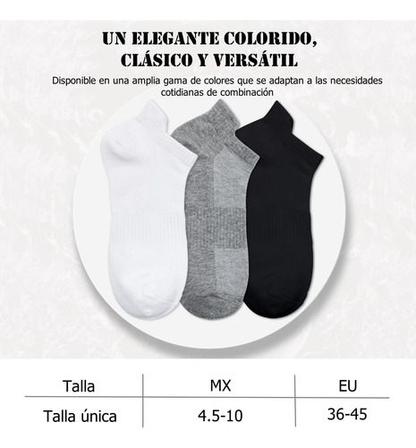 Calcetines De Deporte Para Hombre Y Mujer 6 Pares Tobilleros