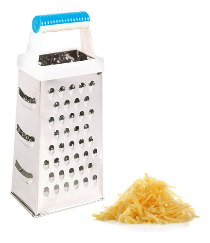 Pack X 10 Ralladores Acero Inoxidable 4 Caras Queso Verduras