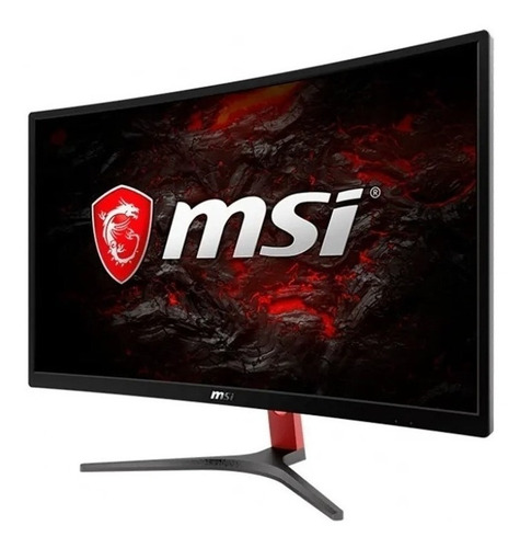 Imagen 3 de 5 de Monitor gamer curvo MSI Optix G24C led 23.6" negro y rojo 100V/240V