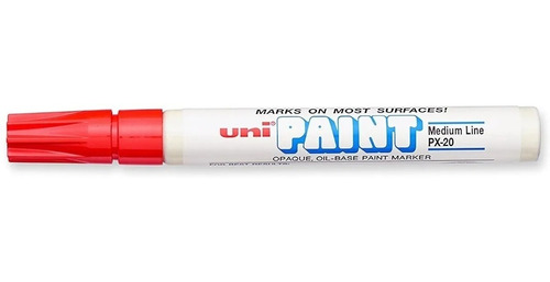 Marcadores Uni Paint Px-20 Trazo 2,2 A 2,8 Mm Pack X 12 Unid