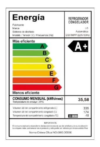 Refrigerador No Frost Side By Side LG Gs51mpp 509lts