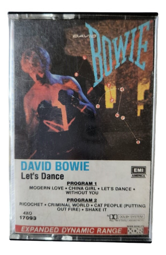 Cassete David Bowie Let´s Dance 