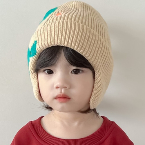 Gorro De Punto Cálido De Dinosaurio Para Bebé De Invierno