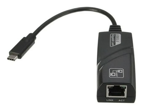 Adaptador Convertidor Tipo C A Ethernet Rj45 Red Gigabit Lan