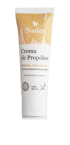 Crema De Propóleo Puro 50 Gr Repara Y Regenera Natier