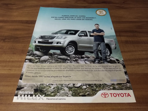 (pg850) Gabriel Batistuta * Publicidad Toyota