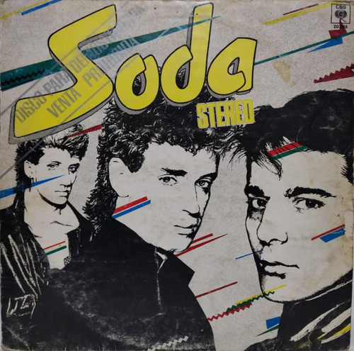 Soda Stereo  Soda Stereo Lp Con Insert 1984 Promo