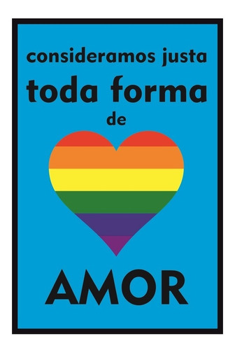 Quadro Decoração Sala Frase, Lgbt, Lulu Santos Amor