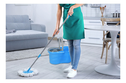 Imagen 7 de 10 de Balde Con Mopa Centrifuga Eco 1 Repuesto Cuotas