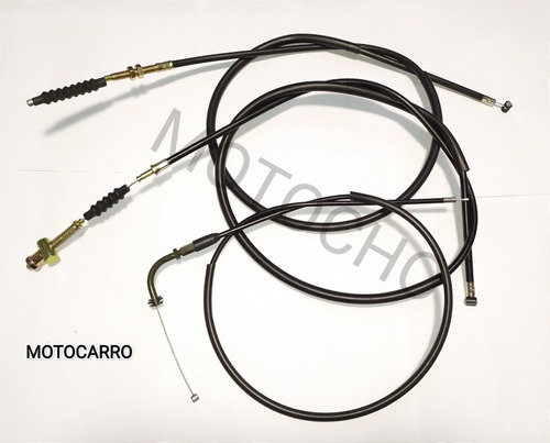 Kit Chicotes Motocarro Clutch Acelerador Freno 