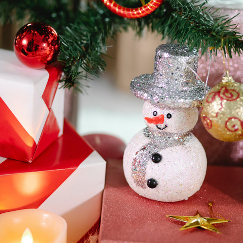 Muñeco De Nieve, 100 Unidades, Para Manualidades Navideñas,