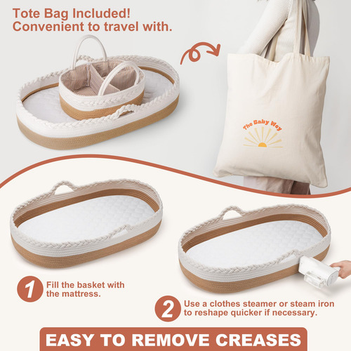 Cambiador Para Bebés The Baby Wey Moses, Cestos Con Accesori