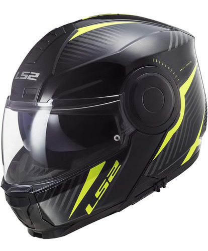 Casco Abatible Ls2 Horizon Skid Modular L Pinlock Brillante