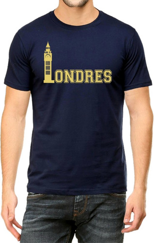 Remera Estampada Turismo Londres  Calidad Premium