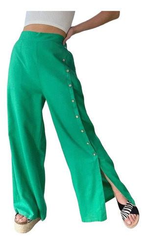 Pantalones Casuales De Lino Full Colores De Moda Mujer