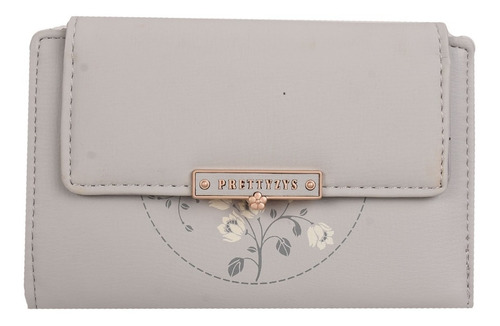 Cartera Mujer Monedero Mediana Prettyzys Fino Acabado 1595