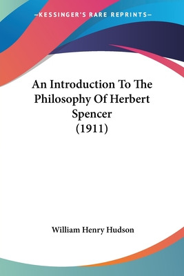 Libro An Introduction To The Philosophy Of Herbert Spence...