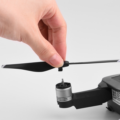 Imagen 8 de 10 de 4 Piezas De Hélices Negro Para Dji Mavic Air Dron Accesorios