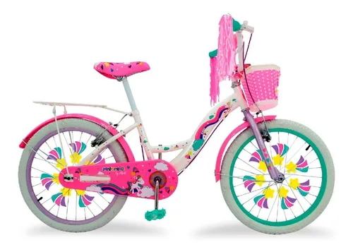 Bicicleta Para Ni a Unicornio Rodada 20 Sparkly Pintarela Cuotas