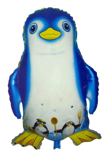 Globos Metalizados Animales Marinos - Pingüino X3 Unidades