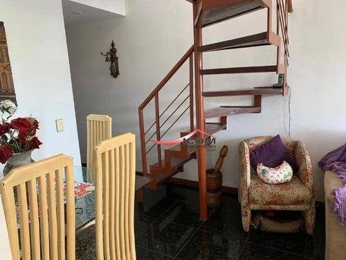 Cobertura Duplex Em Laranjeiras Com: Três Quartos Uma Suite, Uma Vaga, Com Infra - Co0215