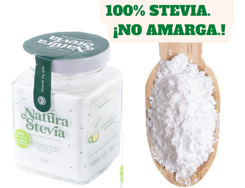 Stevia Pura. Es 100% Stevia Variedad Más Dulce. ¡no Amarga.!