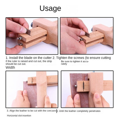 Cortadora De Correa De Madera Ajustable Para Cuero -fs