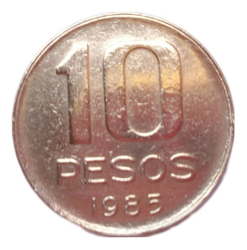 Moneda 10 Pesos 1985 Argentina