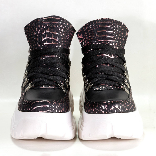 Imagen 3 de 3 de Zapatillas Mujer Plataforma Cuero Urbano Bettona Ciesta