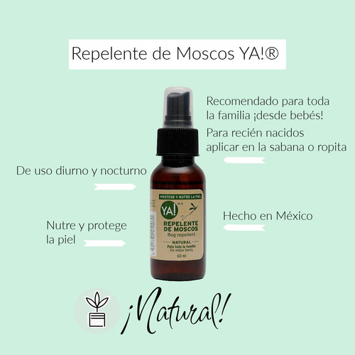 Caja De Repelente De Moscos Ya! 60 Ml (25 Pzas)