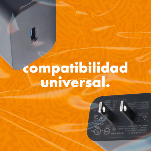 Cargador Motorola Sa18c57233 Tipo C De Pared Con Cable Carga Turbo Negro