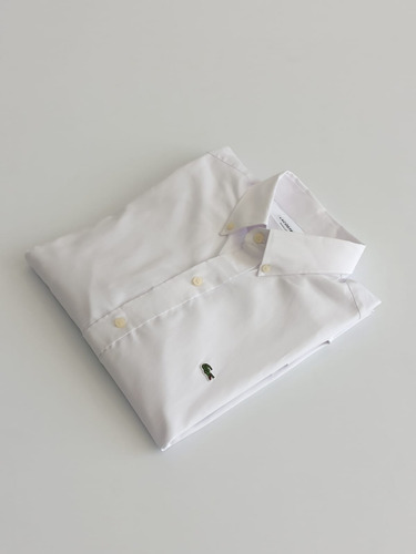 Camisa Lacoste Blanca Hombre 