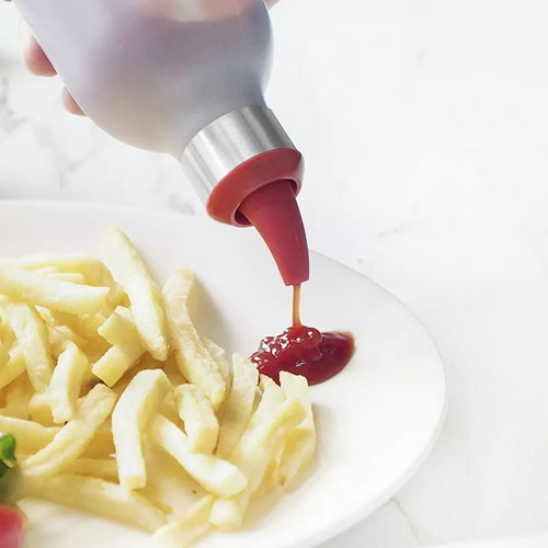 3 Botellas Dispensadoras De Condimentos Para Salsa Cocina