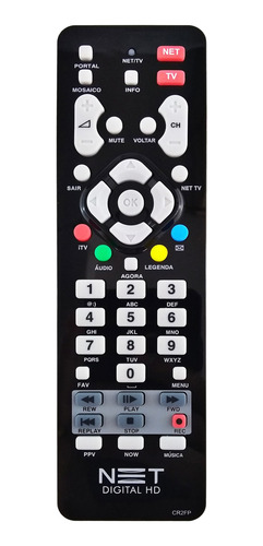 Controle Remoto Net Digital Hd Cr2fp Novo 100% Original