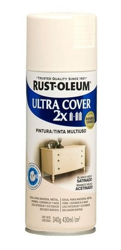 Pintura Spray Aerosol Rust Oleum Blanco Viejo Satinado Nalon