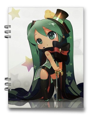 Cuadernos Miku Hatsune 15x20 Cms 100 Hojas 