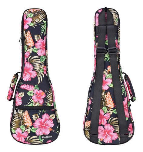 Estuche Ukelele Hawaiano Mochila Ukelele Hibisco Hawaia...