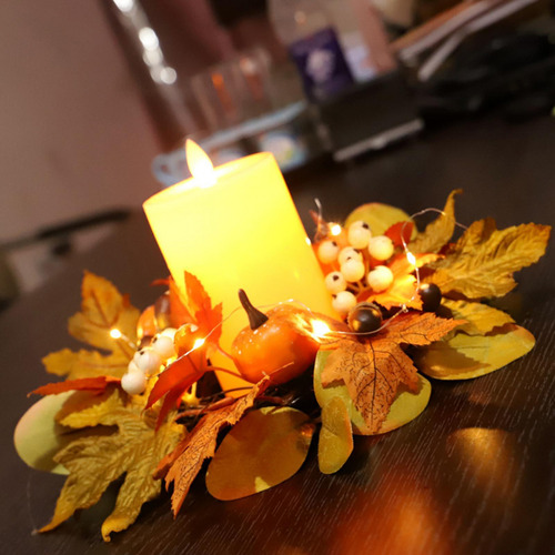 Anillos De Velas De Otoño, Coronas, Guirnaldas De Velas