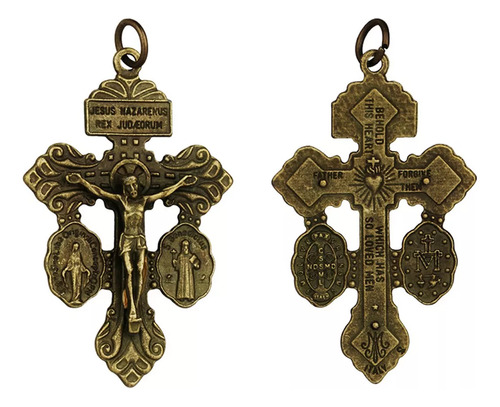 Colgante De Cruz De Perdón Y Perdón De La Virgen Milagrosa,