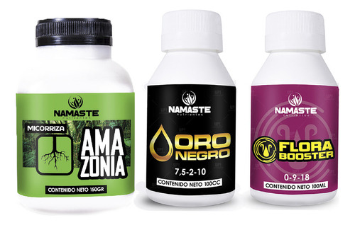 Namaste Amazonia Roots 150grs Oro Negro Flora Booster 100ml