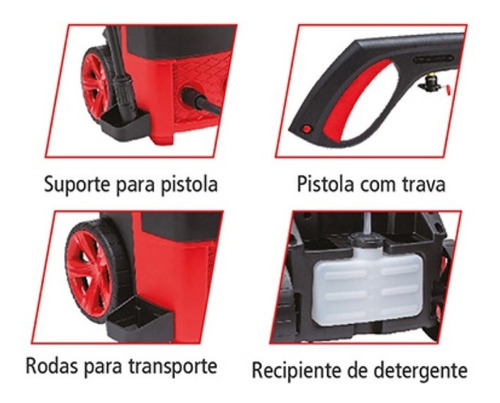 Imagem 3 de 3 de Hidro Lavadora Alta Pressão Indução 220v Worker Lwi2031