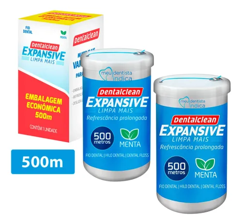 Fio Dental Profissional Expansive| 500 Mts 2 Un Dental Clean