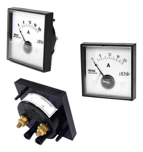 Amperimetro Analogico Renz 20a Qr65mm