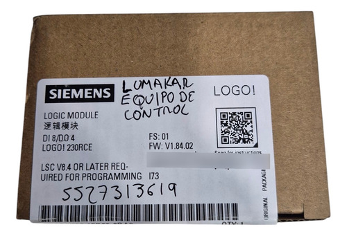 Plc Logo 230rce Ac/ac/rly 6ed1052-1fb08-0ba2