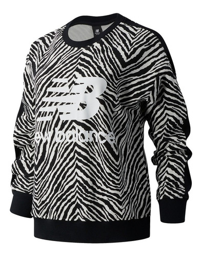 Sweater Casual New Balance Athletics Animal Print Crew