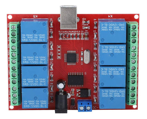 Modulo Rele Control Ordenador 8 Canal 12 V Para Usb Sistema