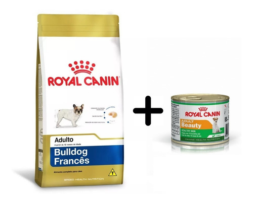 Ração Royal Canin Bulldog Frânces Adulto 2,5kg + Lata 